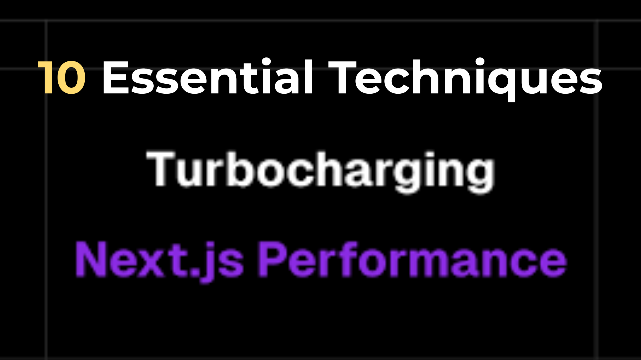 Cover image for Turbocharging Next.js